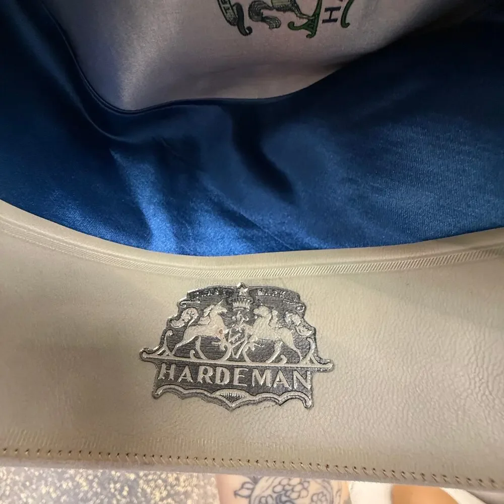 Vintage 1920s Fedora J.T. Hardeman Hat 6-7/8 Grey Black Formal